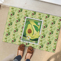 Aloha Hawaii Avocado Rubber Doormat Hawaiian Fruit Stylized Stamp LT14 - Polynesian Pride