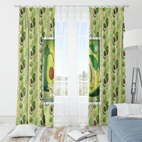 Aloha Hawaii Avocado Window Curtain Hawaiian Fruit Stylized Stamp LT14 - Polynesian Pride