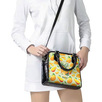 Aloha Hawaii Manako Palaka Motifs Shoulder Handbag Hawaiian Mango Stylized Stamp LT14 - Polynesian Pride