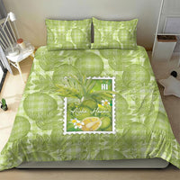 Aloha Hawaii Ulu Palaka Motifs Bedding Set Hawaiian Breadfruit Stylized Stamp LT14 - Polynesian Pride