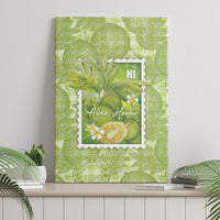 Aloha Hawaii Ulu Palaka Motifs Canvas Wall Art Hawaiian Breadfruit Stylized Stamp LT14 - Polynesian Pride