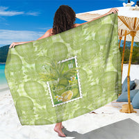 Aloha Hawaii Ulu Palaka Motifs Sarong Hawaiian Breadfruit Stylized Stamp LT14 One Size 44 x 66 inches Green - Polynesian Pride