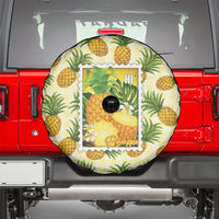 Aloha Hawaii Hala Kahiki Palaka Motifs Spare Tire Cover Hawaiian Pineapple Stylized Stamp LT14 - Polynesian Pride
