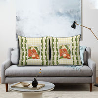 Aloha Hawaii Rambutan Palaka Motifs Pillow Cover Hawaiian Fruit Stylized Stamp LT14 - Polynesian Pride