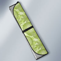 Omaomao Hawaii Breadfruit Palaka Motifs Auto Sun Shade LT14 - Polynesian Pride