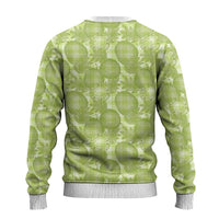 Omaomao Hawaii Breadfruit Palaka Motifs Ugly Christmas Sweater LT14 - Polynesian Pride