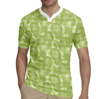 Omaomao Hawaii Breadfruit Palaka Motifs Rugby Jersey LT14 - Polynesian Pride