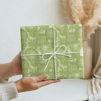 Omaomao Hawaii Breadfruit Palaka Motifs Wrapping Paper LT14 - Polynesian Pride