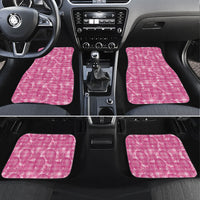 Alaka Hawaii Breadfruit Palaka Motifs Car Mats LT14 Set 4pcs Pink - Polynesian Pride