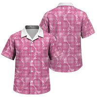 Alaka Hawaii Breadfruit Palaka Motifs Family Matching Summer Maxi Dress and Hawaiian Shirt LT14 Son's Shirt Pink - Polynesian Pride