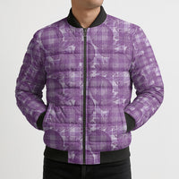 Poni Hawaii Breadfruit Palaka Motifs Bomber Puffer Jacket LT14 - Polynesian Pride