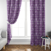 Poni Hawaii Breadfruit Palaka Motifs Window Curtain LT14 - Polynesian Pride