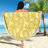Melemele Hawaii Breadfruit Palaka Motifs Beach Blanket LT14 - Polynesian Pride