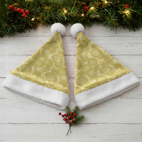 Melemele Hawaii Breadfruit Palaka Motifs Christmas Santa Hat LT14 - Polynesian Pride
