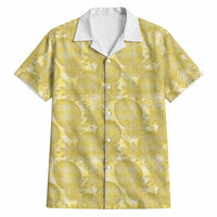 Melemele Hawaii Breadfruit Palaka Motifs Hawaiian Shirt LT14 Yellow - Polynesian Pride