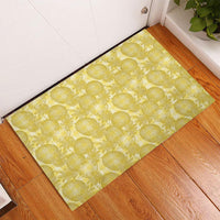 Melemele Hawaii Breadfruit Palaka Motifs Rubber Doormat LT14 - Polynesian Pride