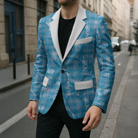 Polu Hawaii Breadfruit Palaka Motifs Blazer LT14 - Polynesian Pride