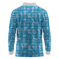 Polu Hawaii Breadfruit Palaka Motifs Long Sleeve Polo Shirt LT14 - Polynesian Pride
