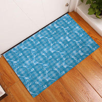 Polu Hawaii Breadfruit Palaka Motifs Rubber Doormat LT14 - Polynesian Pride