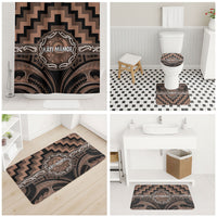 Aotearoa Kati Mamoe Bathroom Set Maori Iwi Poutama Puhoro Tattoo LT14 - Polynesian Pride