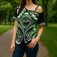 Aotearoa Ngati Awa Personalised Cross Shoulder Shirt Maori Iwi Poutama Puhoro Tattoo LT14 - Polynesian Pride