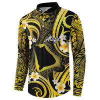 Tokelau Atafu Atoll Button Sweatshirt Polynesian Tattoo Plumeria With Map LT14 - Polynesian Pride