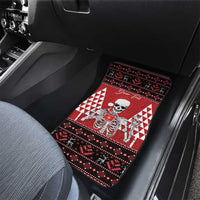 Personalized Hawaii Skull Christmas Car Mats Mele Kalikimaka Hawaiian Kakau - Polynesian Pride