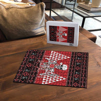 Personalized Hawaii Skull Christmas Puzzle Mele Kalikimaka Hawaiian Kakau - Polynesian Pride