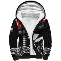 Hawaii Independence Day Sherpa Hoodie La Kuokoa - Happy 28th November LT14 Unisex Black - Polynesian Pride