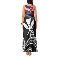 Hawaii Independence Day Tank Maxi Dress La Kuokoa - Happy 28th November LT14 - Polynesian Pride