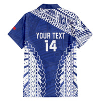 Toa Samoa Rugby Custom Family Matching Off The Shoulder Long Sleeve Dress and Hawaiian Shirt Go Champions Pacific Samoan Pattern - Polynesian Pride