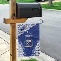 Toa Samoa Rugby Custom Garden Flag Go Champions Pacific Samoan Pattern - Polynesian Pride