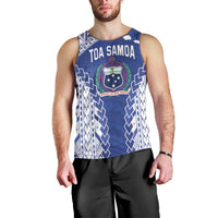 Toa Samoa Rugby Custom Men Tank Top Go Champions Pacific Samoan Pattern - Polynesian Pride