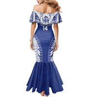 Toa Samoa Rugby Custom Mermaid Dress Go Champions Pacific Samoan Pattern - Polynesian Pride