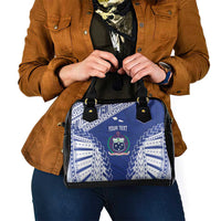 Toa Samoa Rugby Custom Shoulder Handbag Go Champions Pacific Samoan Pattern - Polynesian Pride