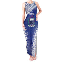 Toa Samoa Rugby Custom Tank Maxi Dress Go Champions Pacific Samoan Pattern - Polynesian Pride