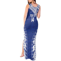 Toa Samoa Rugby Custom Tank Maxi Dress Go Champions Pacific Samoan Pattern - Polynesian Pride