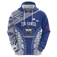 Toa Samoa Rugby Custom Zip Hoodie Go Champions Pacific Samoan Pattern - Polynesian Pride