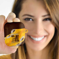 Personalized Mililani Hawaii High School AirPods Case Puakenikeni Lei Hawaiian Pattern LT14 - Polynesian Pride
