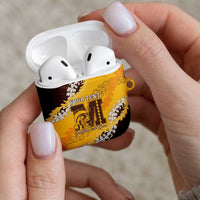 Personalized Mililani Hawaii High School AirPods Case Puakenikeni Lei Hawaiian Pattern LT14 - Polynesian Pride