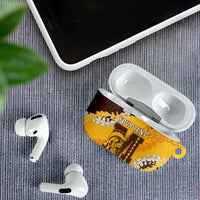 Personalized Mililani Hawaii High School AirPods Case Puakenikeni Lei Hawaiian Pattern LT14 - Polynesian Pride