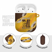 Personalized Mililani Hawaii High School AirPods Case Puakenikeni Lei Hawaiian Pattern LT14 - Polynesian Pride