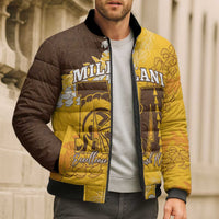 Personalized Mililani Hawaii High School Bomber Puffer Jacket Puakenikeni Lei Hawaiian Pattern LT14 - Polynesian Pride