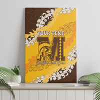 Personalized Mililani Hawaii High School Canvas Wall Art Puakenikeni Lei Hawaiian Pattern - Polynesian Pride