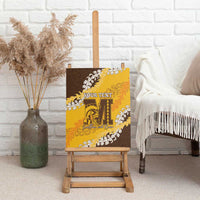 Personalized Mililani Hawaii High School Canvas Wall Art Puakenikeni Lei Hawaiian Pattern - Polynesian Pride