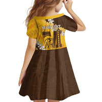 Personalized Mililani Hawaii High School Family Matching Long Sleeve Bodycon Dress and Hawaiian Shirt Puakenikeni Lei Hawaiian Pattern - Polynesian Pride