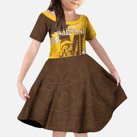 Personalized Mililani Hawaii High School Family Matching Short Sleeve Bodycon Dress and Hawaiian Shirt Puakenikeni Lei Hawaiian Pattern - Polynesian Pride