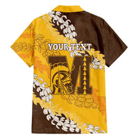 Personalized Mililani Hawaii High School Family Matching Tank Maxi Dress and Hawaiian Shirt Puakenikeni Lei Hawaiian Pattern - Polynesian Pride