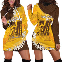 Personalized Mililani Hawaii High School Hoodie Dress Puakenikeni Lei Hawaiian Pattern - Polynesian Pride