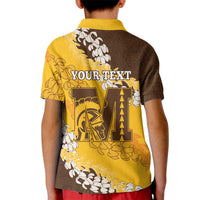 Personalized Mililani Hawaii High School Kid Polo Shirt Puakenikeni Lei Hawaiian Pattern LT14 - Polynesian Pride